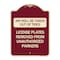 Signmission Air Will Be Taken Out of Tires License Plates Removed from Unauthorized Parkers, A-DES-BU-1824-24348 A-DES-BU-1824-24348 - alternate 1